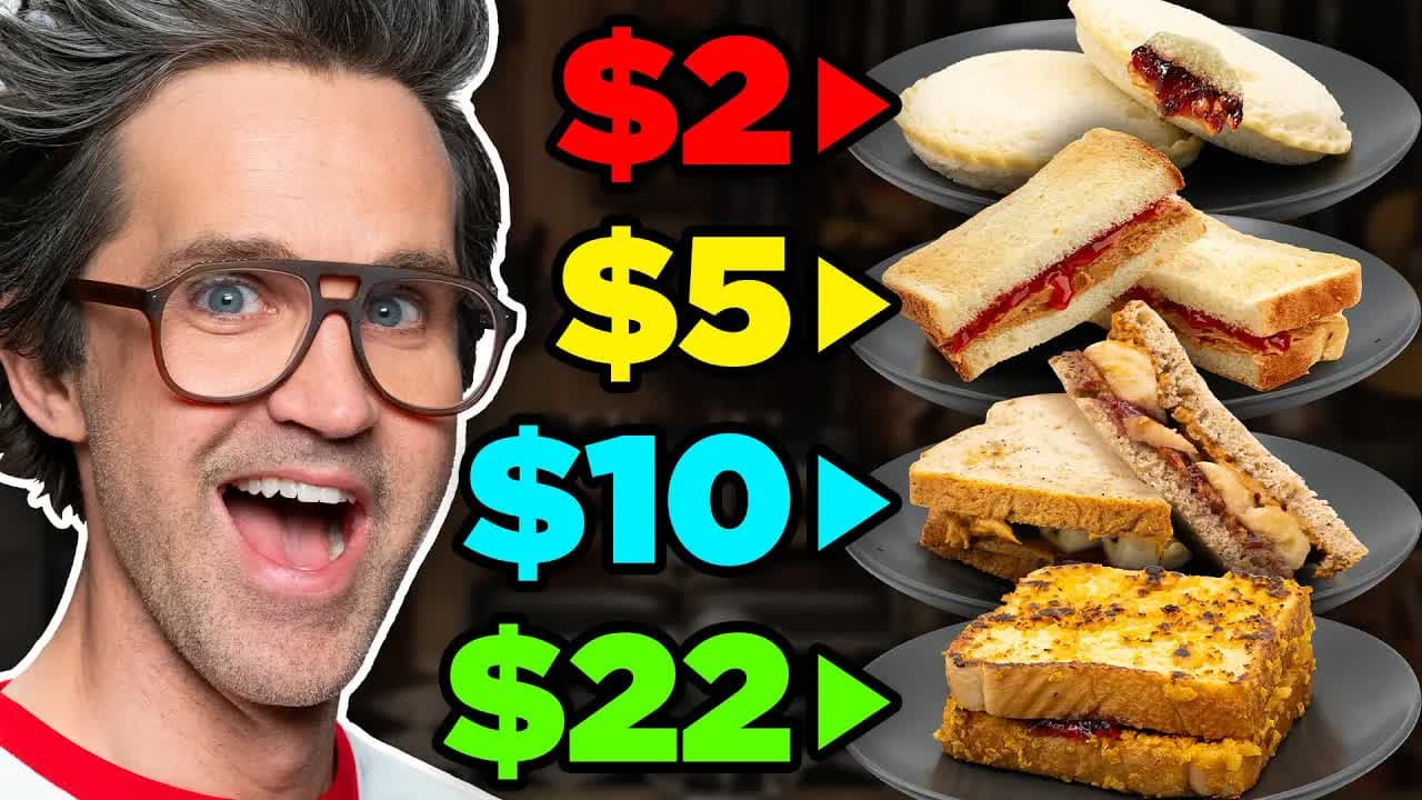 Still from Frozen vs. Fast vs. Fancy Food Taste Test