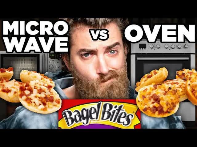 Still from Microwaved vs. Oven-Baked Snack Taste Test