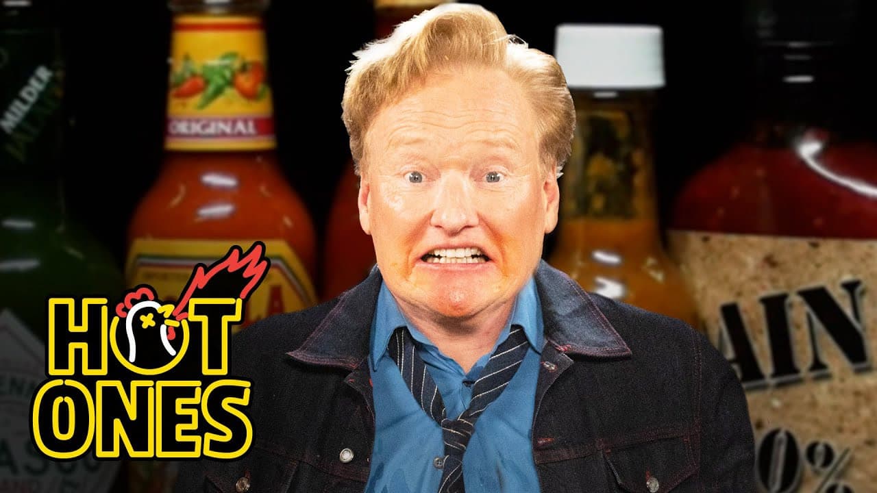 Still from Conan O'Brien Needs a Doctor While Eating Spicy Wings