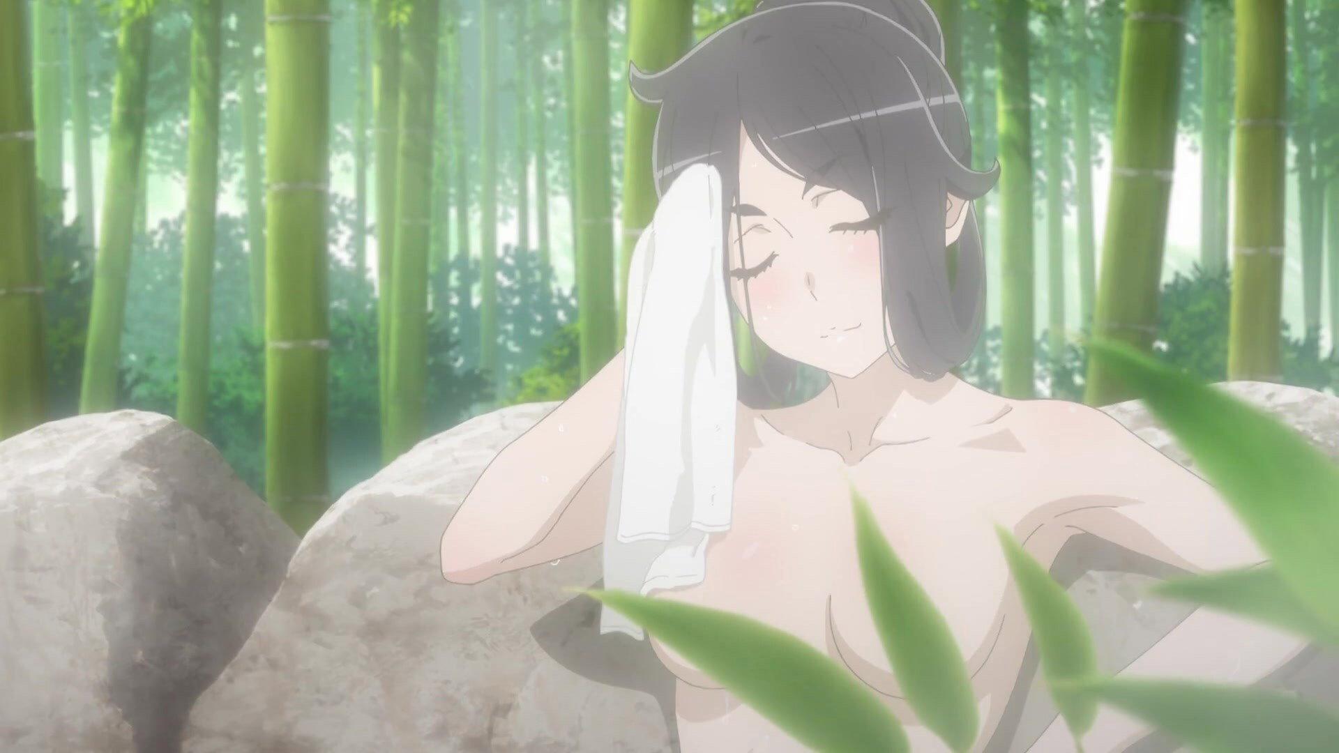 Still from Is It Wrong to Try to Find a Hot Spring in Orario? -Bath God Forever-