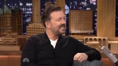 Still from Ricky Gervais, Ansel Elgort, Miranda Lambert