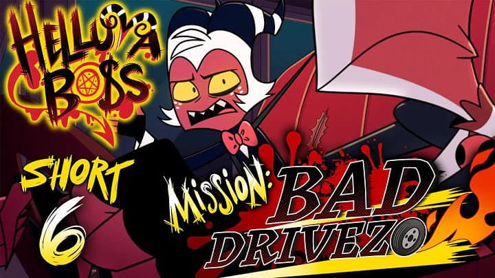 Still from Helluva Shorts 6 - Mission: Bad Drivezo
