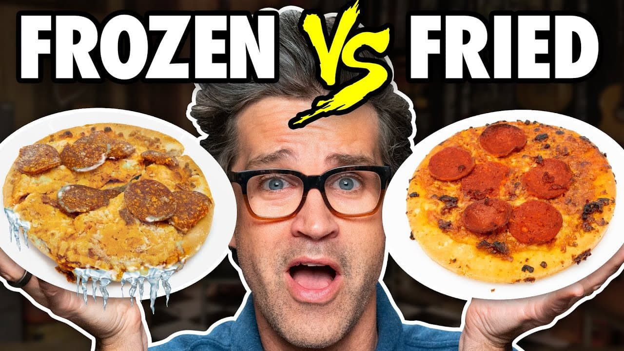 Still from Frozen vs. Fried Food Taste Test