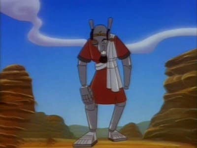 Still from A Clockwork Hero