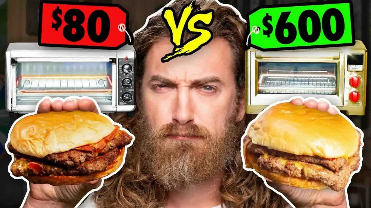 Still from $80 vs. $600 Toaster Oven Taste Test