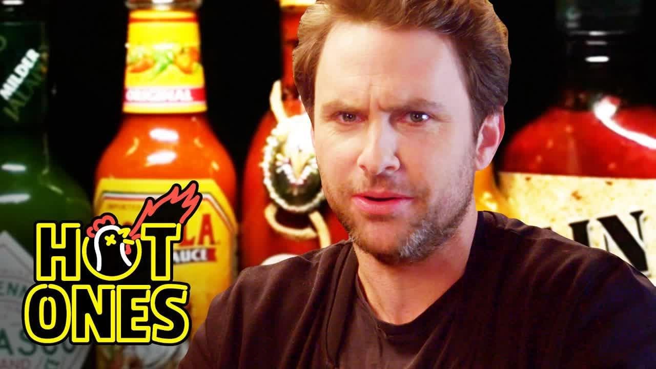 Still from Charlie Day Learns to Love Ridiculously Spicy Wings