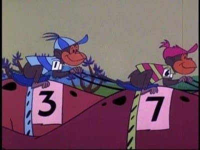Still from Two Men on a Dinosaur