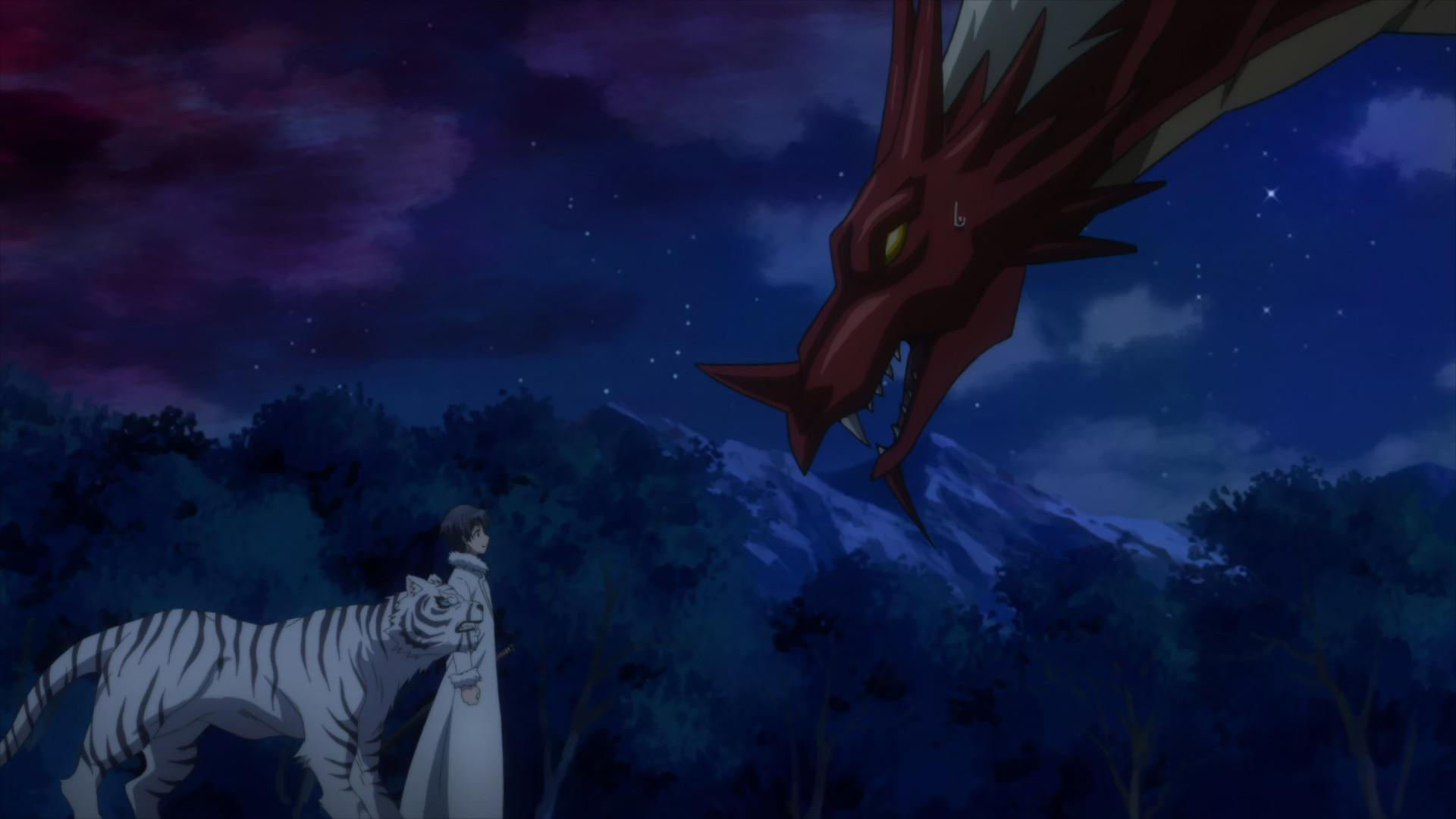 Still from Moving, and a Dragon