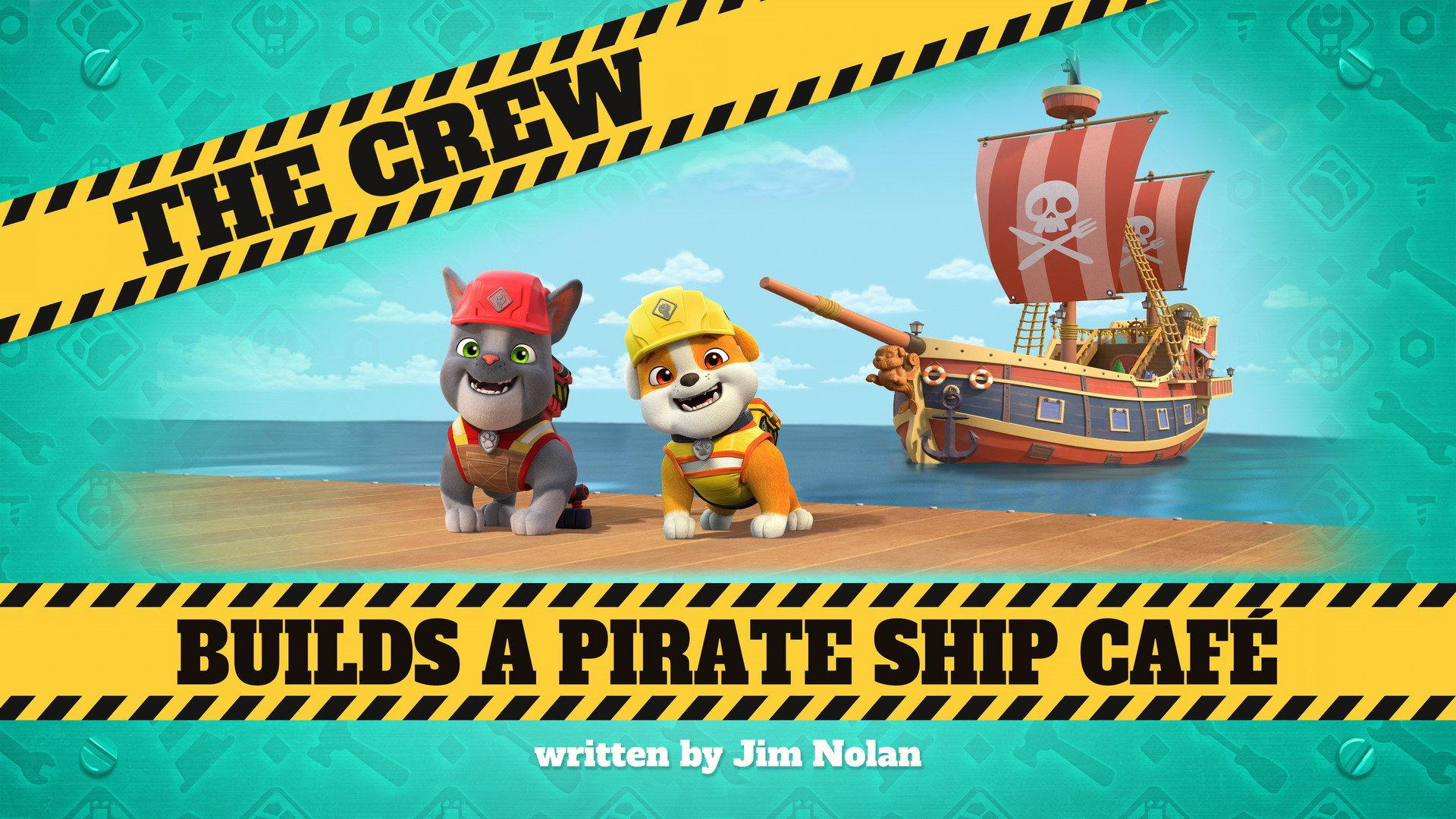 Still from The Crew Builds a Pirate Ship Café