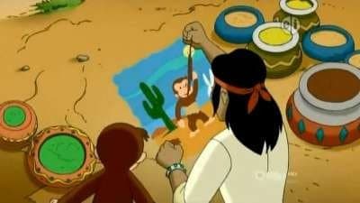 Still from Curious George Paints the Desert