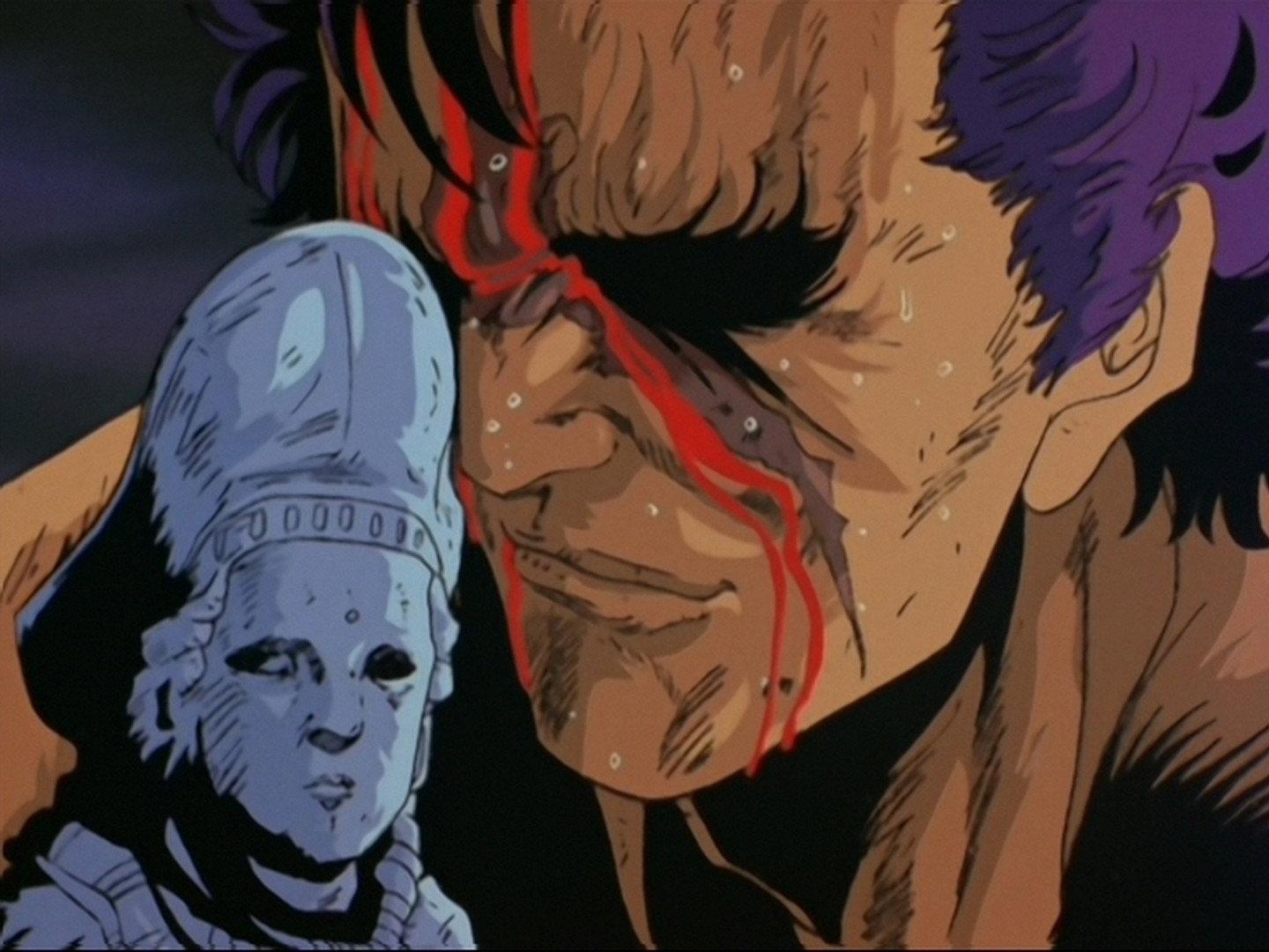 Still from The Final Episode: Farewell, Kenshiro! Farewell, the Divine Fist of the North Star!!