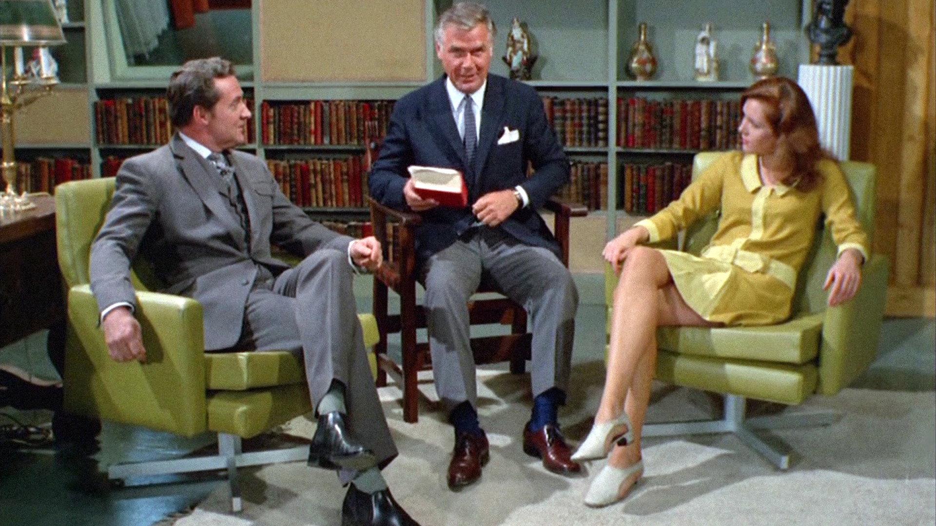 Still from Interview with Diana Rigg and Patrick McNee