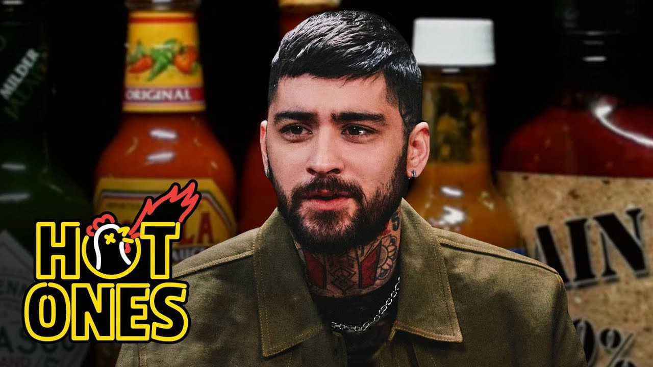 Still from Zayn Malik Lets the Tears Flow While Eating Spicy Wings