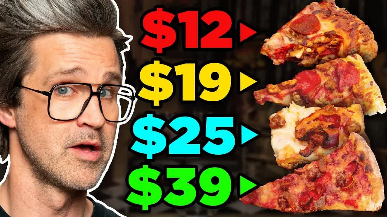 Still from Frozen vs. Fast vs. Fancy Food Taste Test