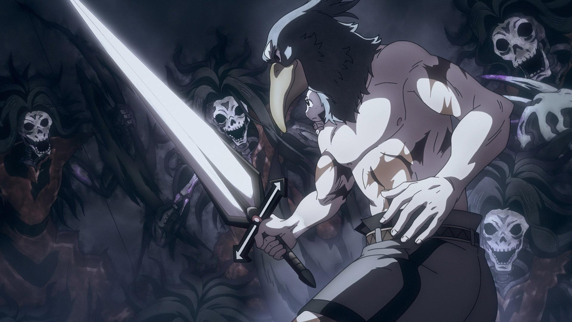 Still from Bird and Rabbits VS Chorus of Skeletons