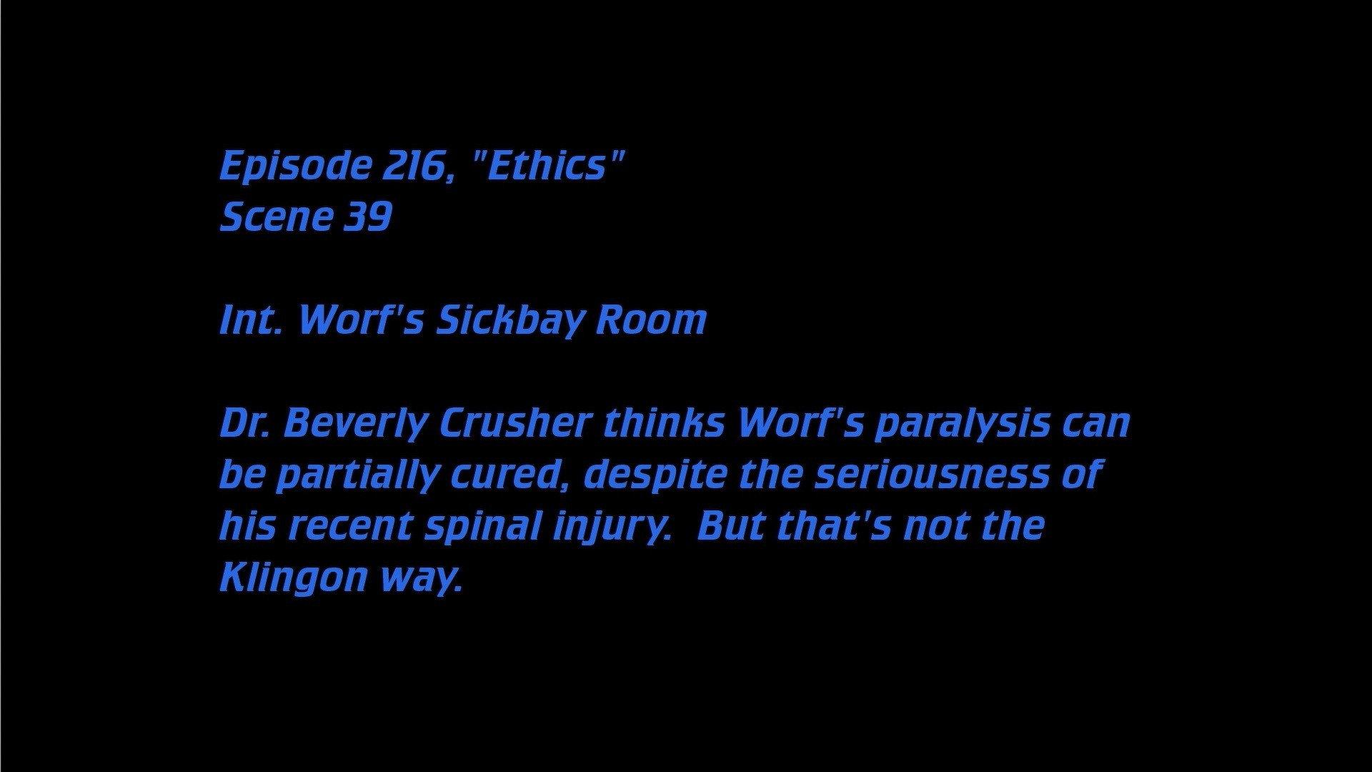 Still from Deleted Scenes: S05E16 – Ethics