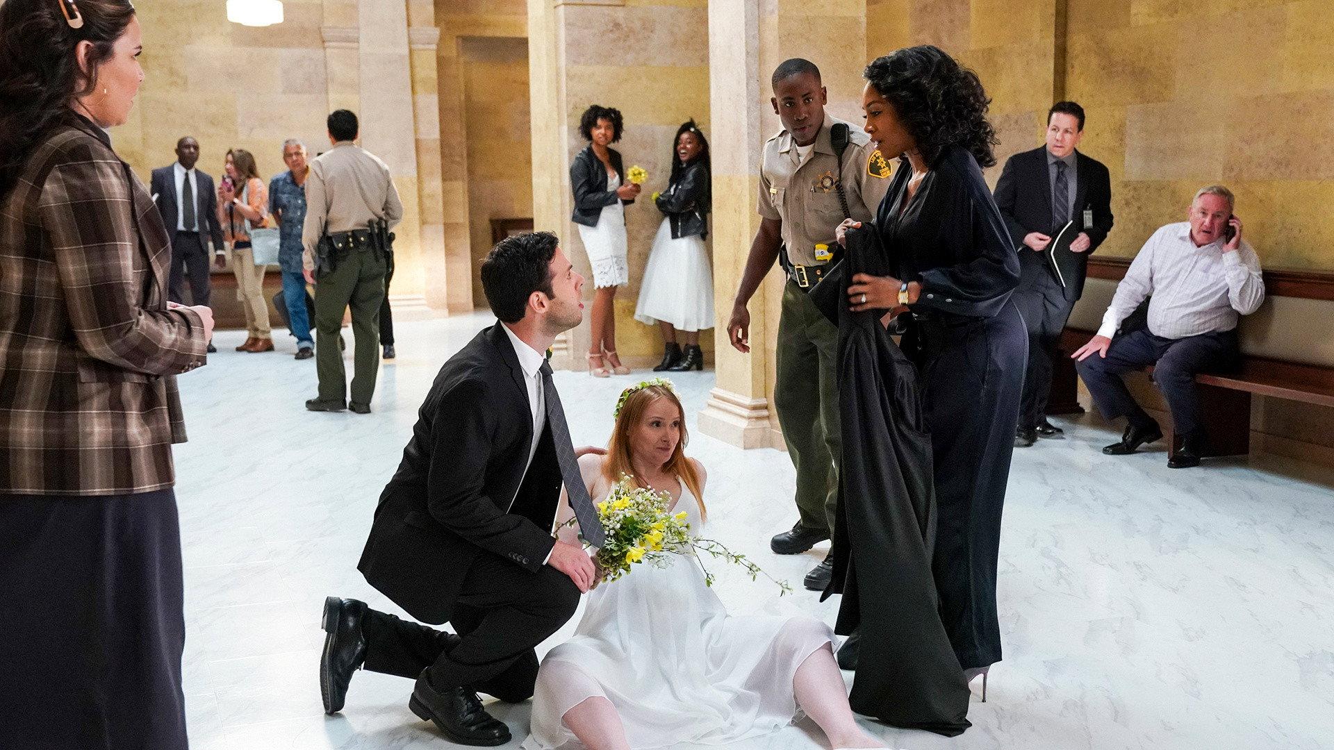 Still from Devotees in the Courthouse of Love