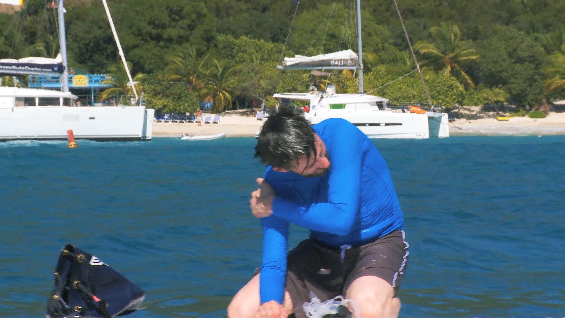 Still from The One Where the Charter Guests Almost Die