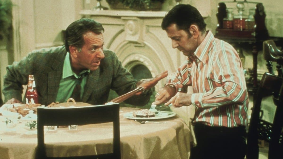 Still from The Odd Couple Meet Their Host