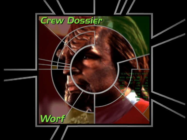 Still from Crew Dossier: Worf