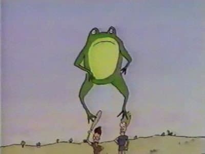 Still from Frog Baseball