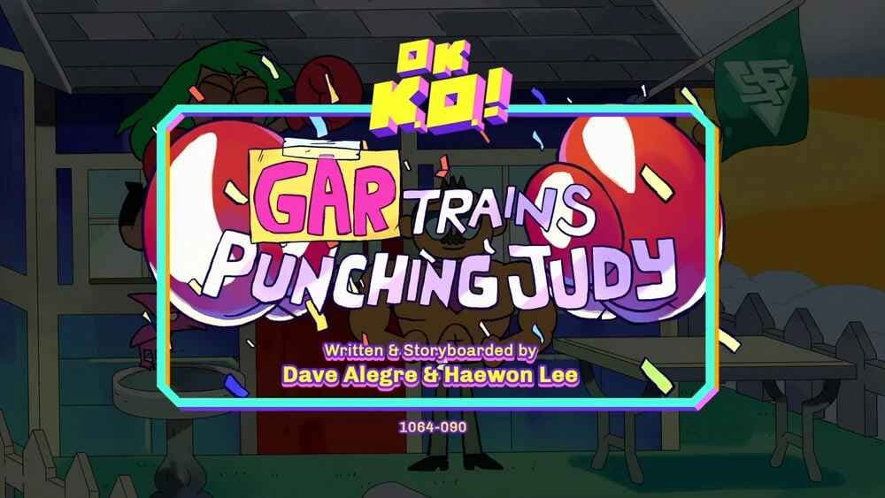 Still from Gar Trains Punching Judy