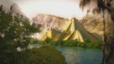 Still from Aliens and Temples of Gold