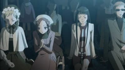 Still from Fireworks Display, Hachi and NANA