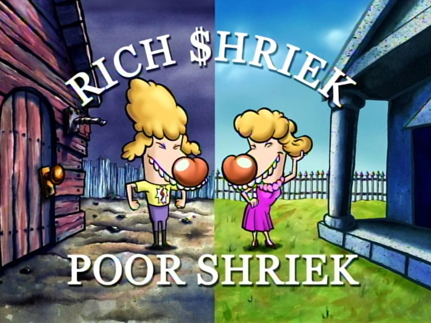 Still from Rich Shriek, Poor Shriek
