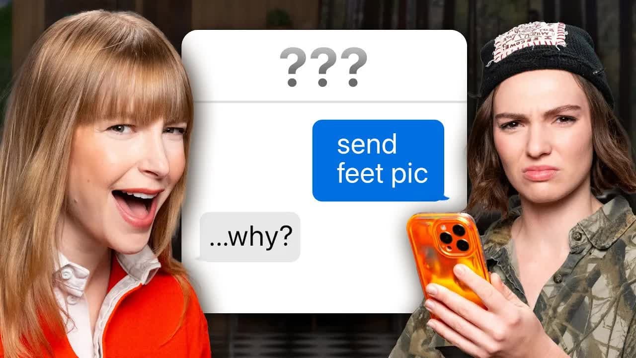Still from Texting Embarrassing Things To Our Parents