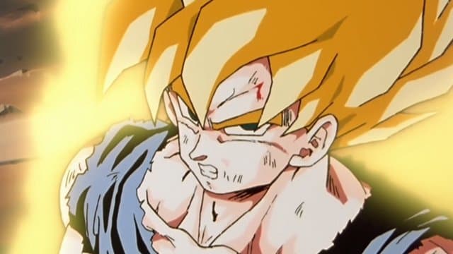 Still from Awaken, Legendary Warrior! Goku the Super Saiyan!