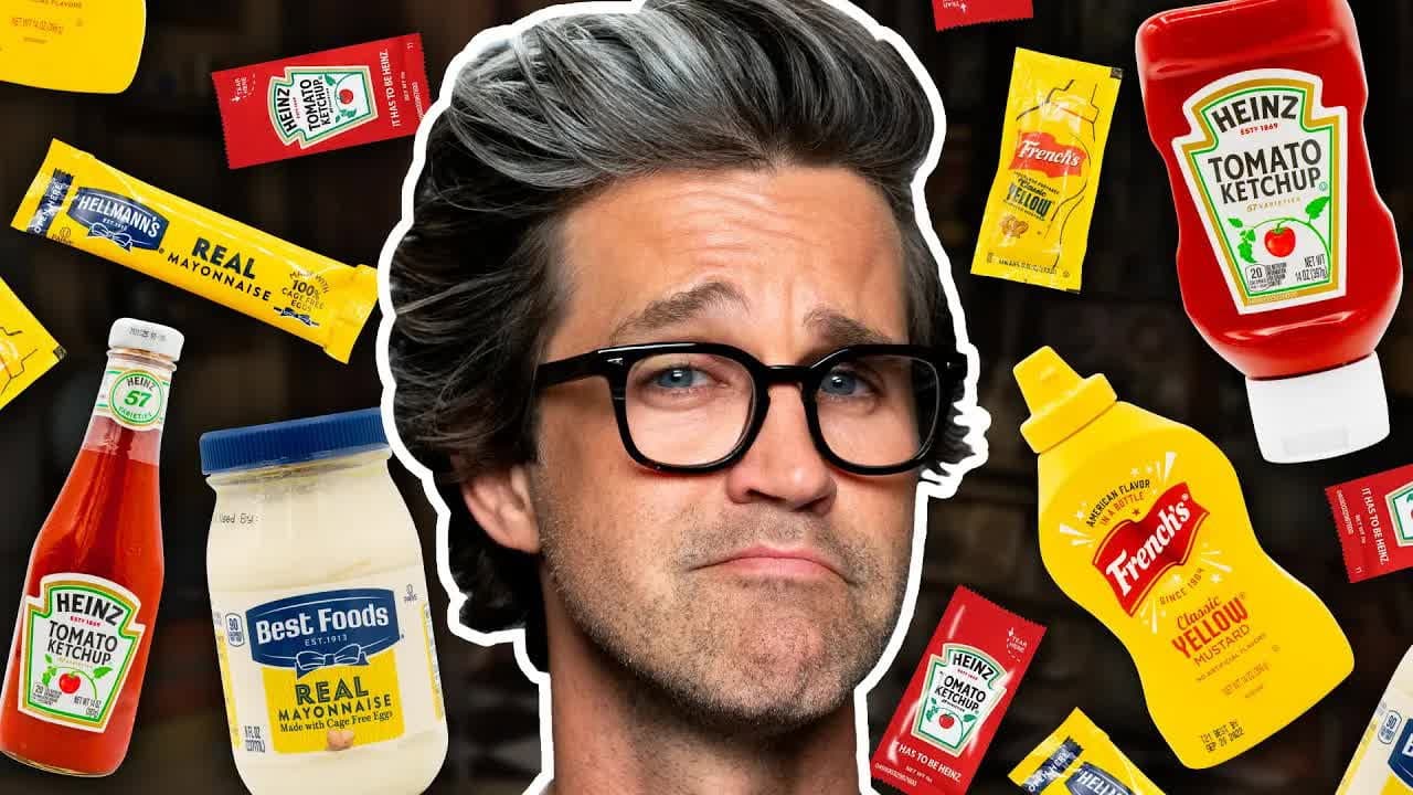 Still from Are Condiments Better From Glass, Plastic, or Packet? (Taste Test)