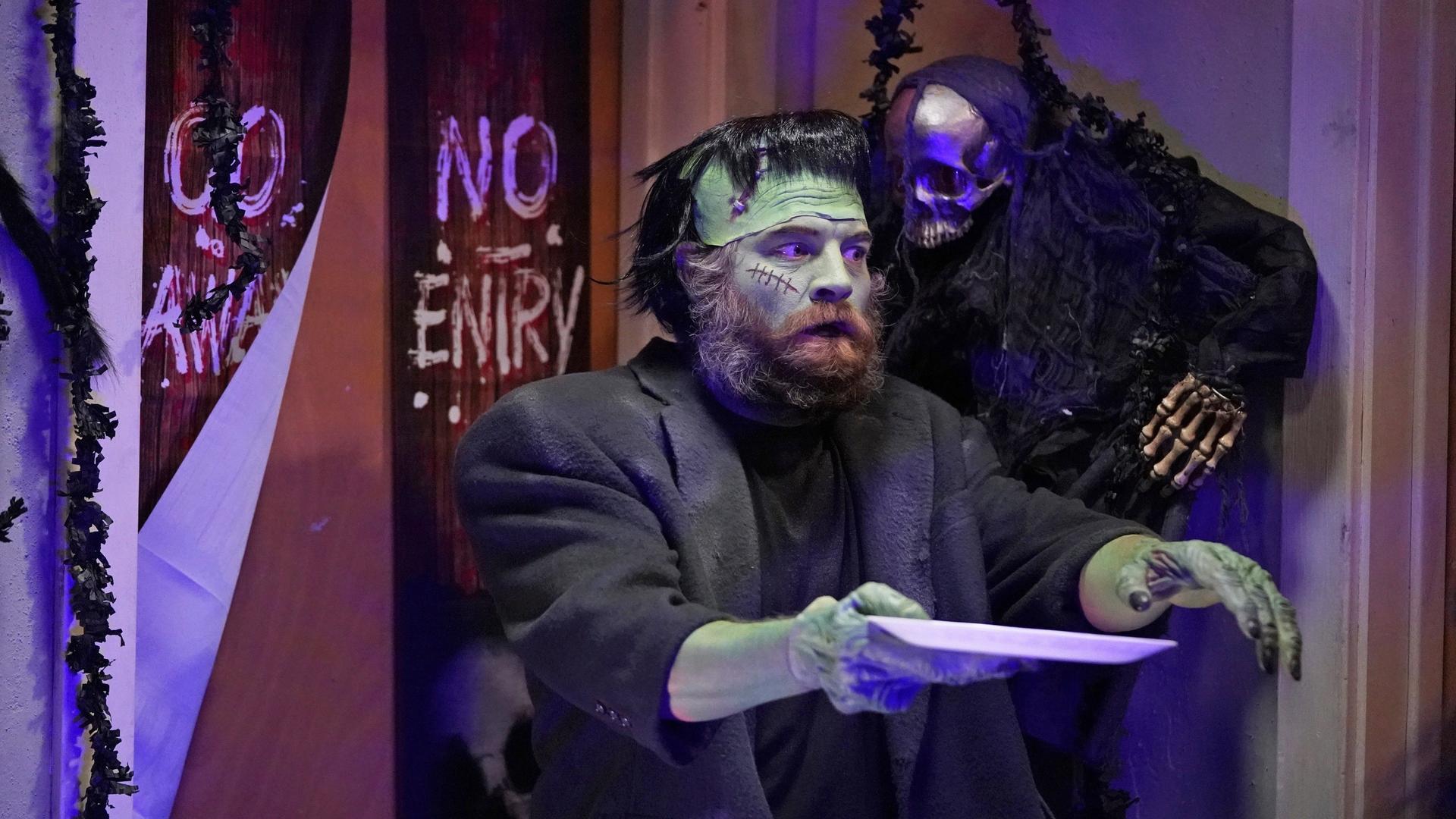 Still from Halloween and the Election vs. the Pandemic