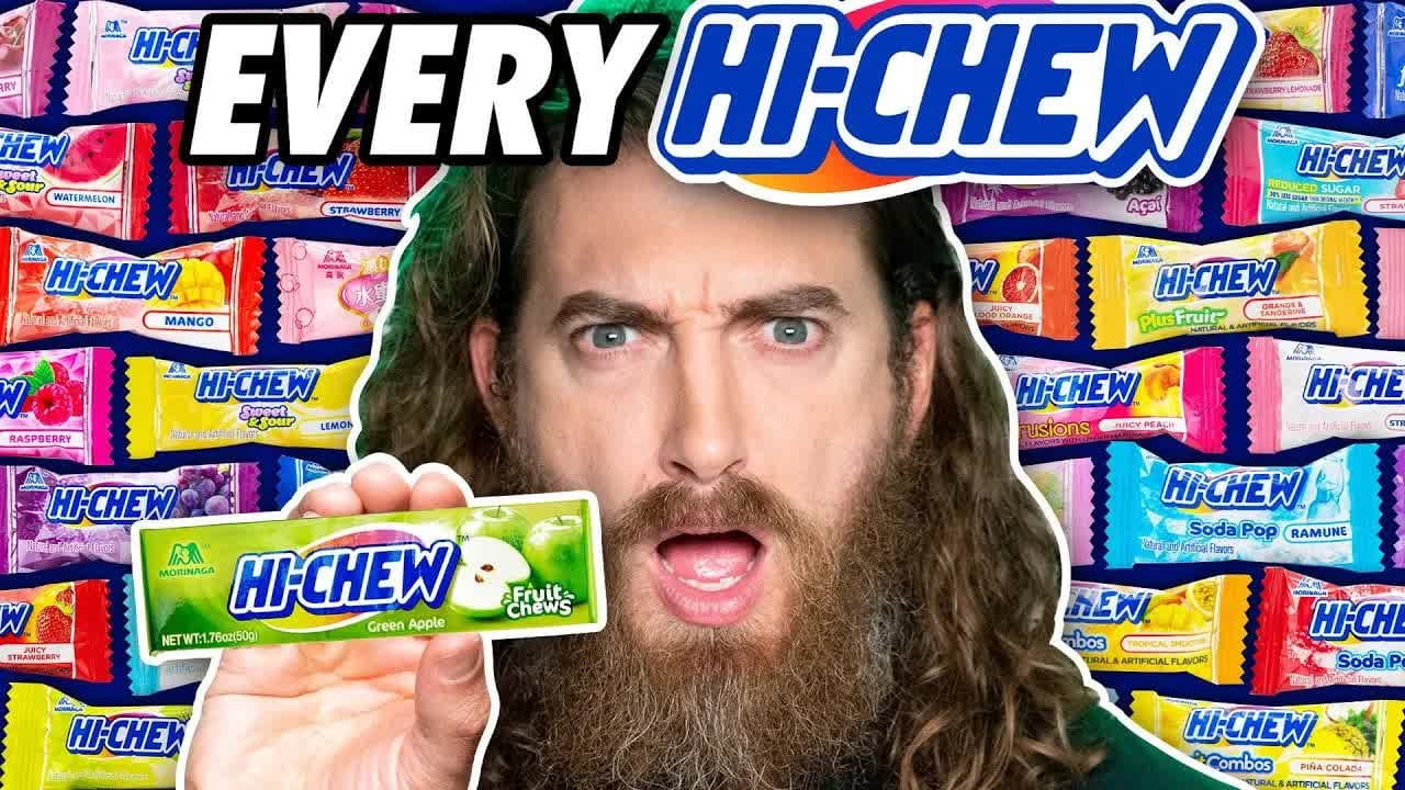 Still from We Tried EVERY Hi-Chew Flavor