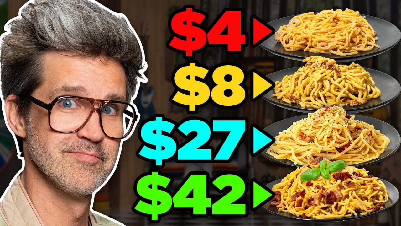 Still from Frozen vs. Fast vs. Fancy Food Taste Test