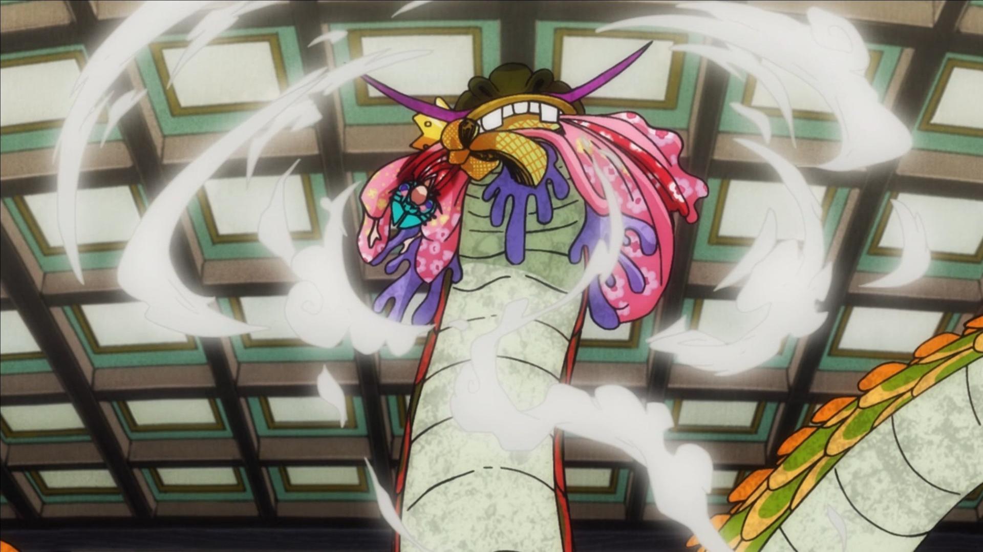 Still from The Flower Falls! The Final Moment of the Most Beautiful Woman in the Land of Wano!