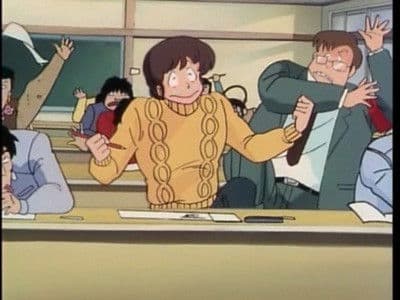 Still from Kyoko's Heart Goes Pitty-Pat! Godai is put to the Test
