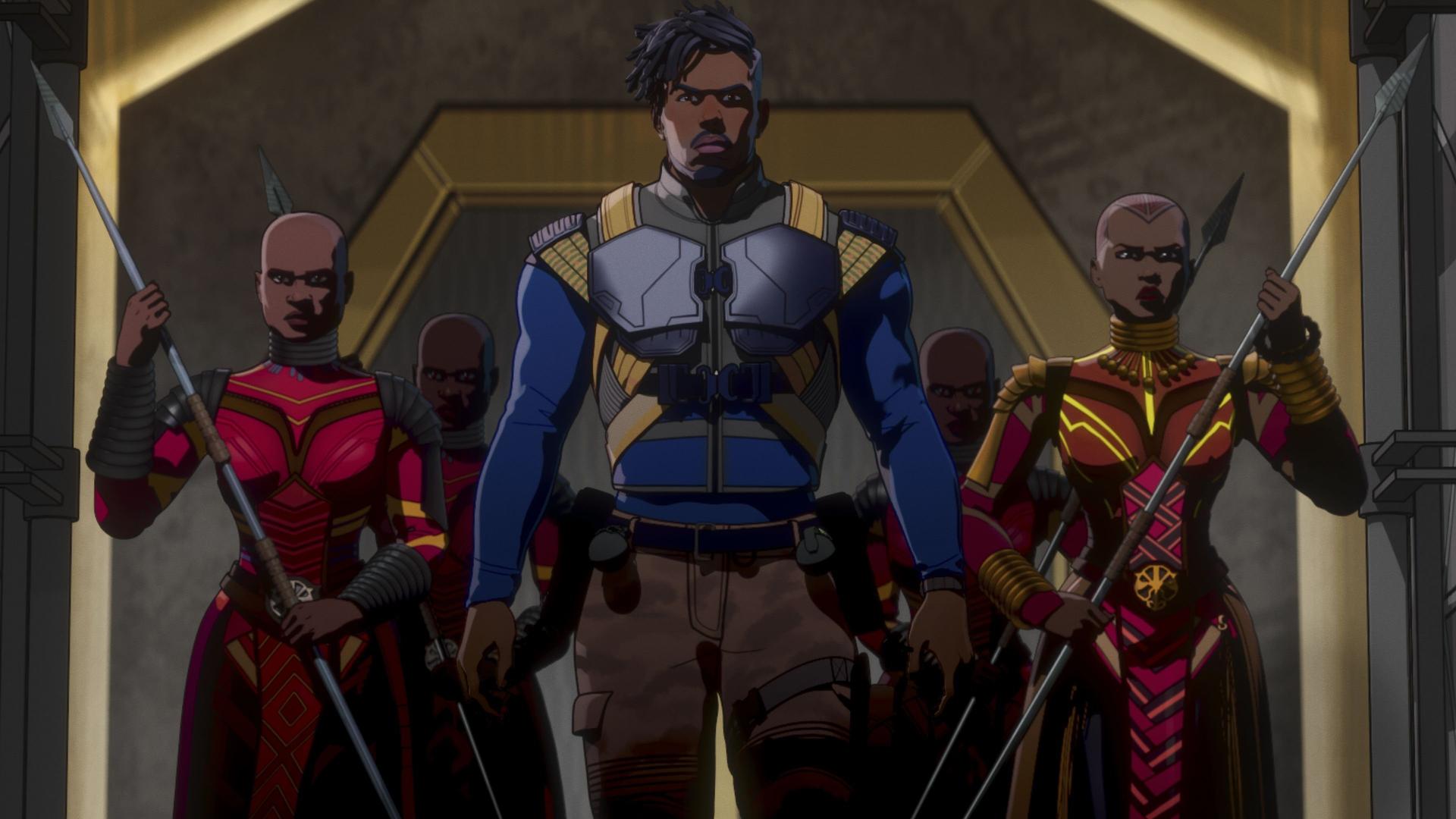 Still from What If... Killmonger Rescued Tony Stark?