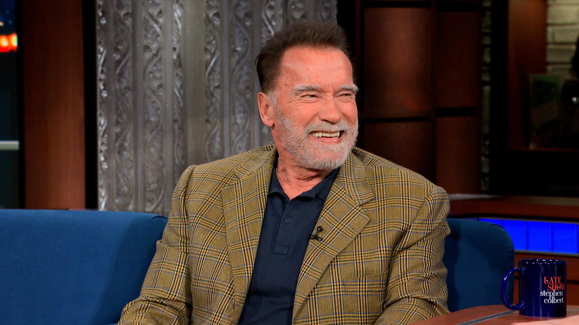 Still from 10/9/23 (Arnold Schwarzenegger, Metric)