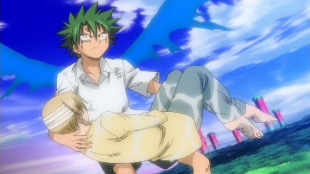 Still from The Law of Ueki vs. Hanon