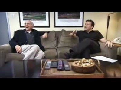 Still from Ricky Gervais Meets Larry David
