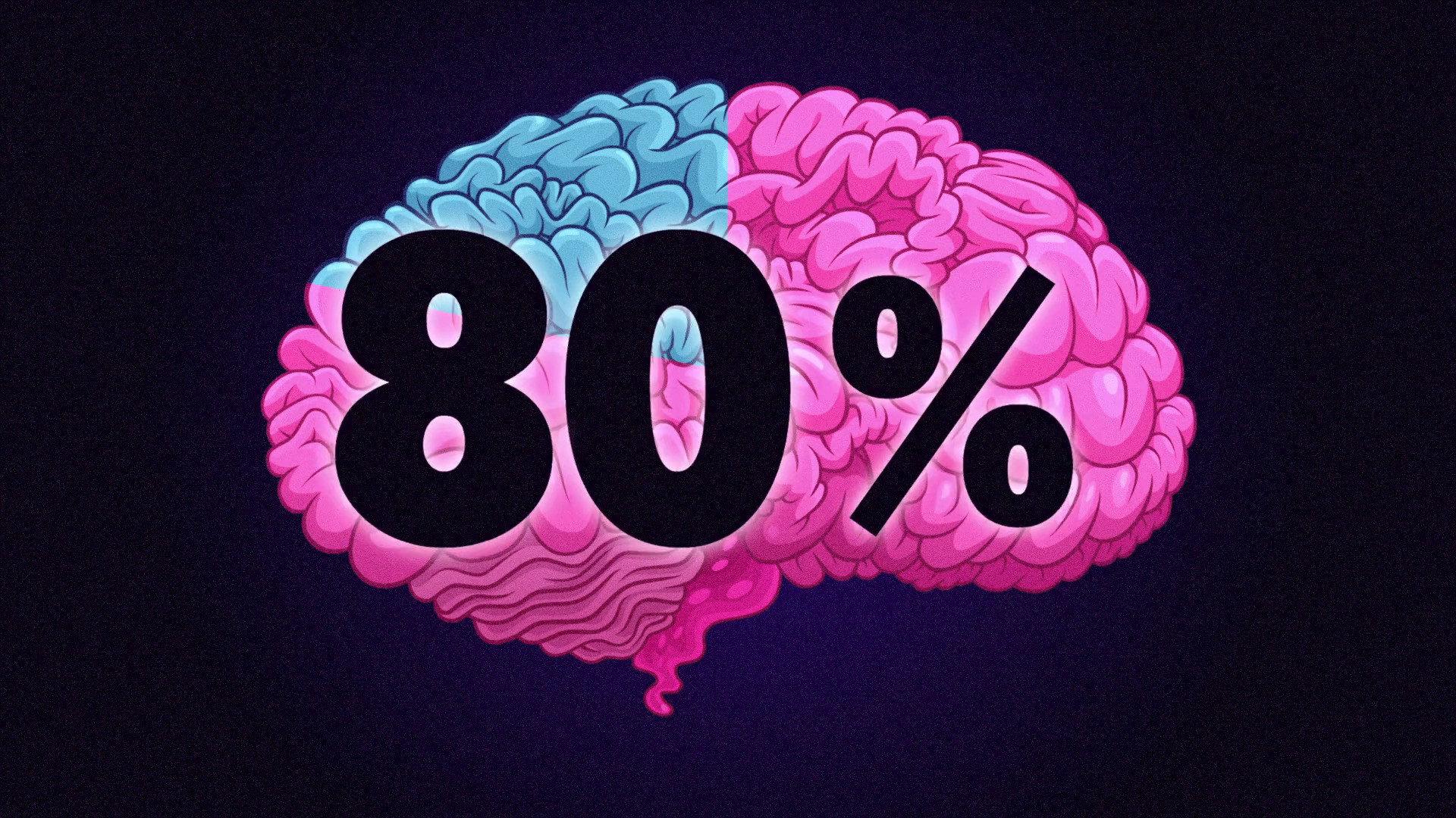 Still from Brain Percentages
