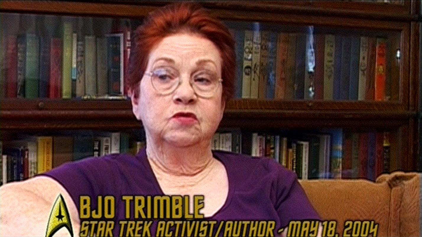 Still from Red Shirt Logs: Bjo Trimble Discusses "Elaan of Troyius"