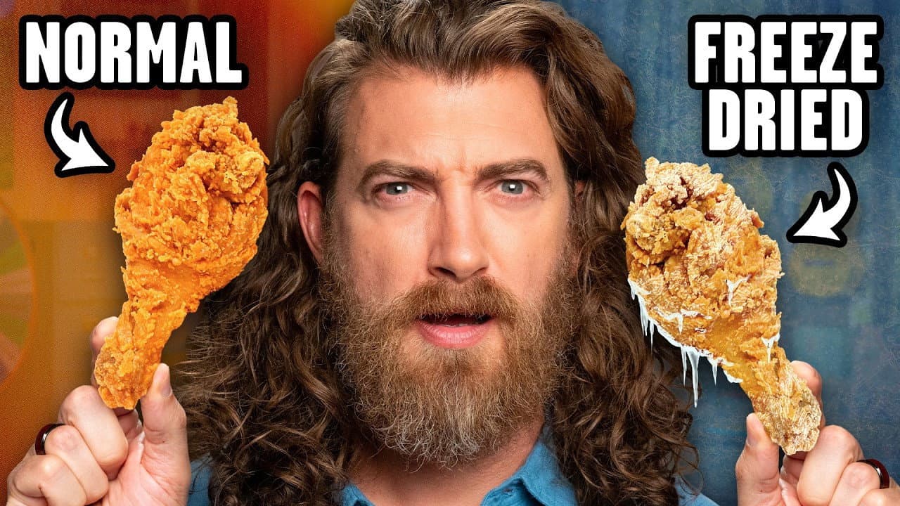 Still from We Freeze Dried The KFC Menu (Taste Test)