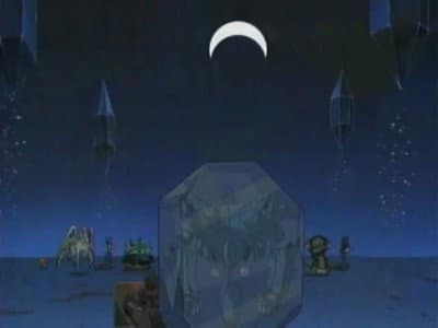 Still from Battle Royale! Judai vs. Johan vs. Fujiwara