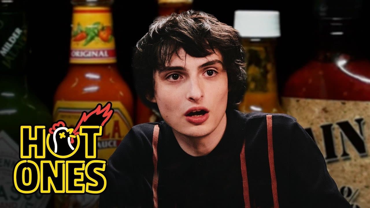 Still from Finn Wolfhard Embraces Insanity While Eating Spicy Wings