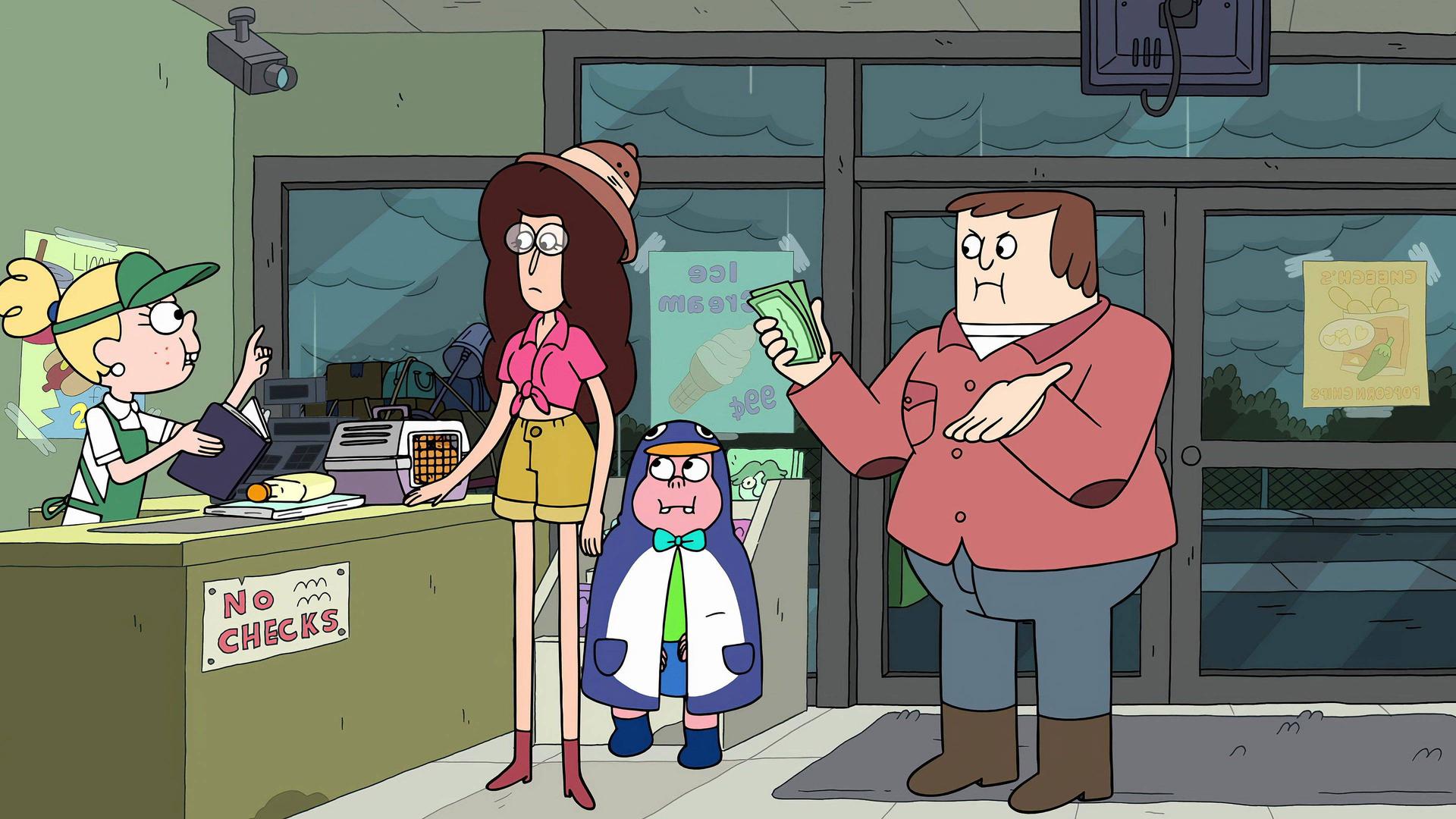 Still from Clarence's Stormy Sleepover - Episode 5: Bye Bye Baker