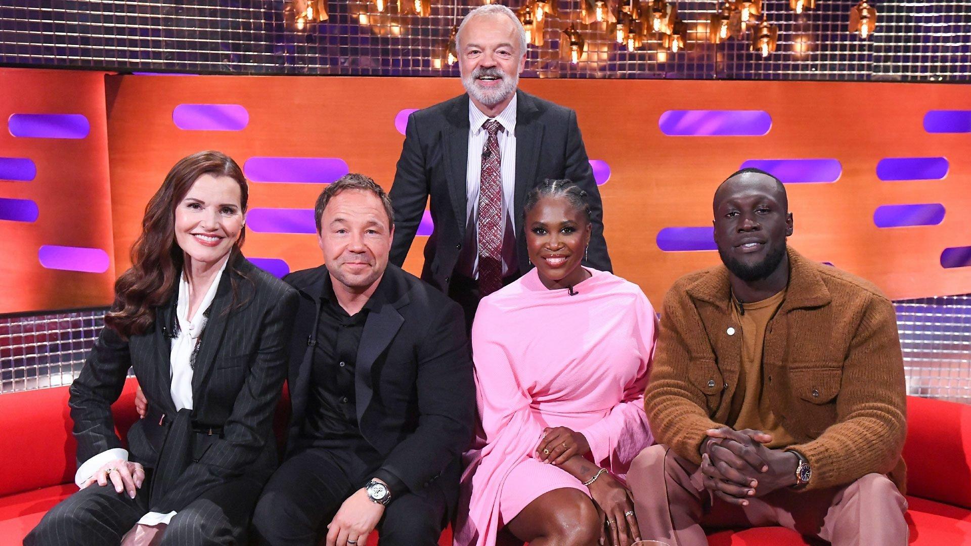 Still from Geena Davis, Stephen Graham, Motsi Mabuse and Stormzy