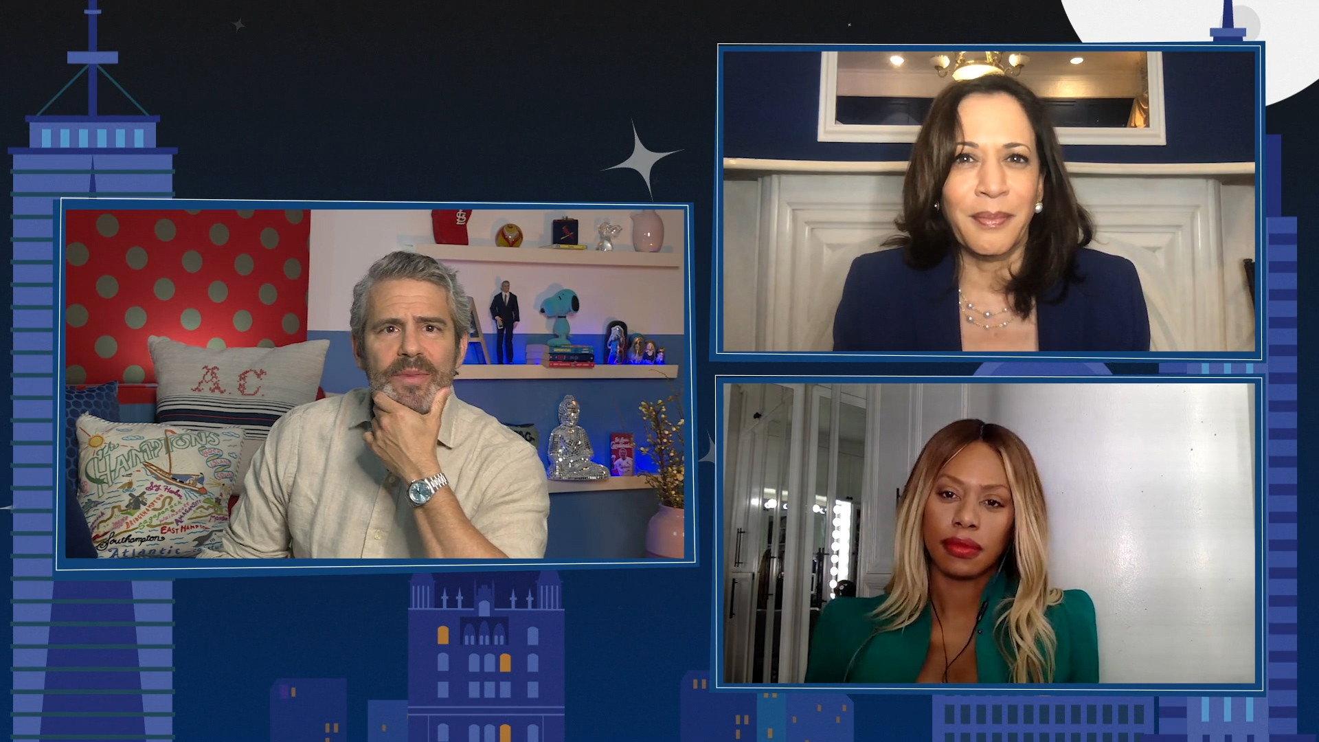 Still from Kamala Harris & Laverne Cox