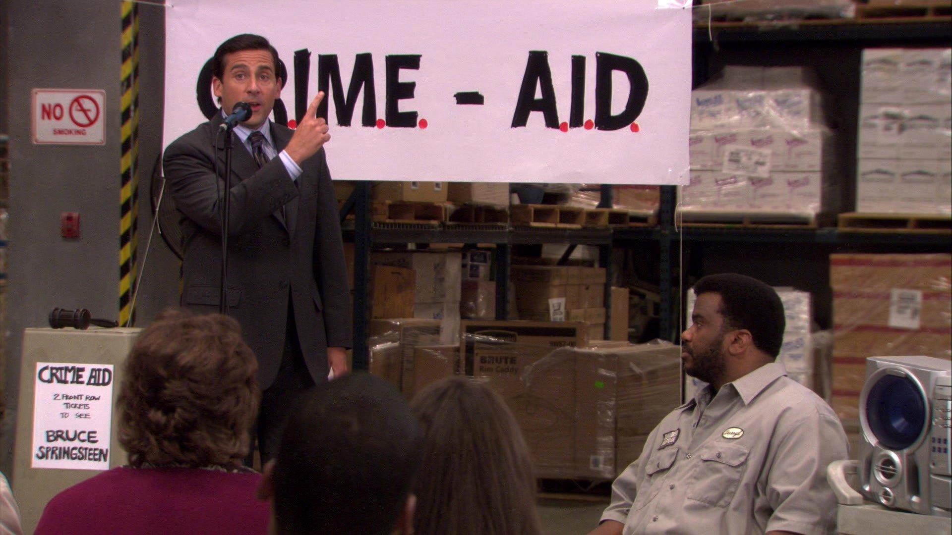 Still from Crime Aid